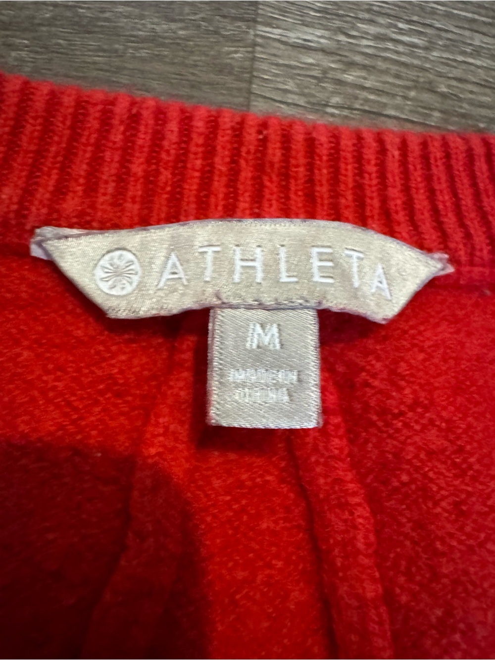 Athleta Red Wool & Cashmere Blend Crewneck Sweater - Picture 2 of 5